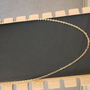 Pretty Bird Jewelry Rose Gold Plated Chain Link Necklace, Smaller Links